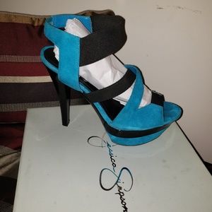 Jessica Simpson Blue suede shoes